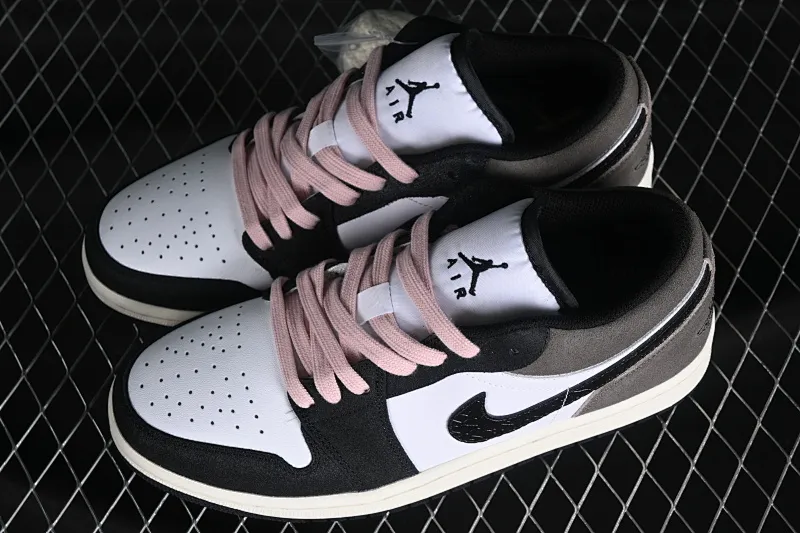 All categories Air Jordan Jordan series basketball shoes Air Jordan 1 Low Air Jordan 1 Low AJ1 Joe 1 Mocha burst pattern low-top cultural casual sneakers DZ4130-201